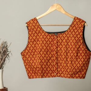 Handmade Block Print Cotton for Women ? Ethnic Floral Printed Top with Long Sleeves